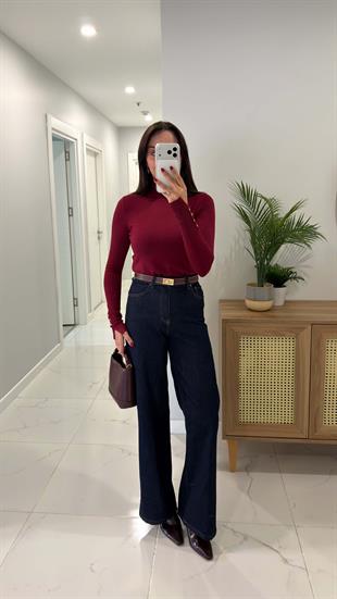 Sherry Dark Blue Straight Jean