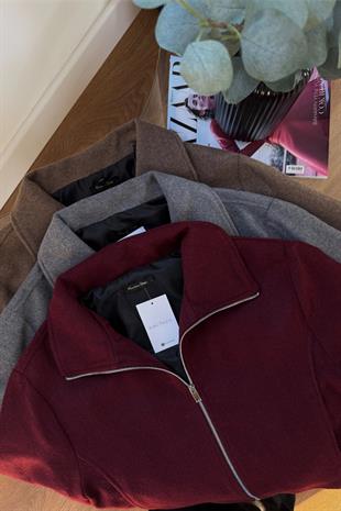 Snole Bordo Yaka Detaylı Ceket
