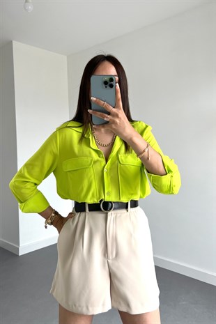 Taş Rengi Premium Palazzo Şort