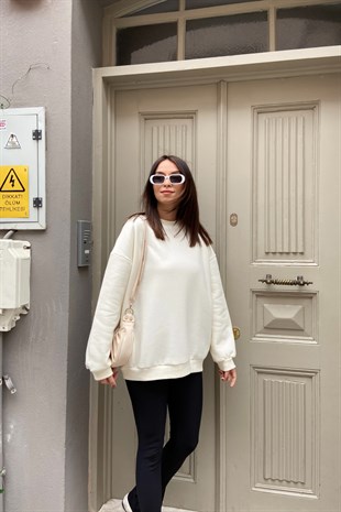 NA-KD Ekru Sweatshirt