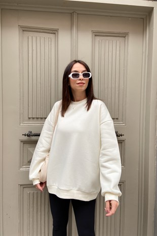 NA-KD Ekru Sweatshirt