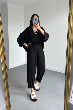 Oysho Model Siyah Keten Takım