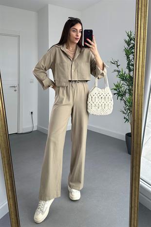 Willow Bej Premium Keten Takım