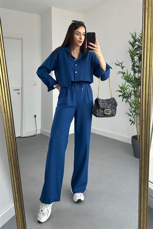 Willow Lacivert Premium Keten Takım