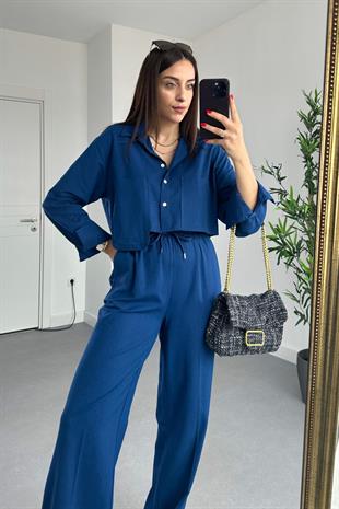 Willow Lacivert Premium Keten Takım