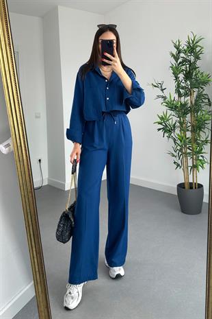 Willow Lacivert Premium Keten Takım