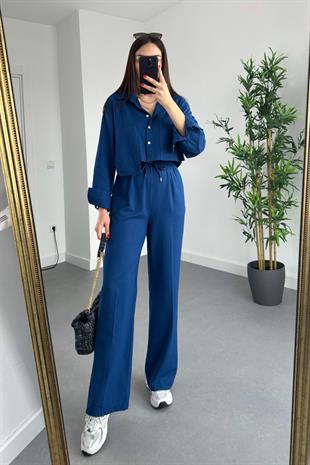 Willow Lacivert Premium Keten Takım