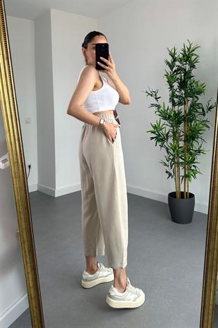 Zolex Bej Keten İkili Takım