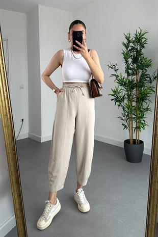 Zolex Bej Keten İkili Takım