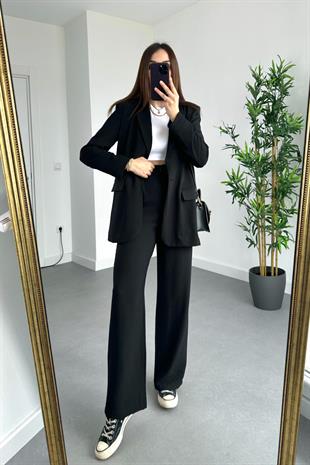 ZR Siyah Blazer Pantolon İkili Takım