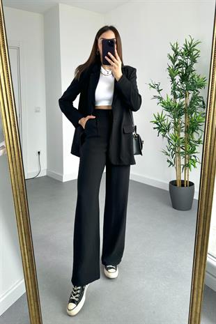 ZR Siyah Blazer Pantolon İkili Takım