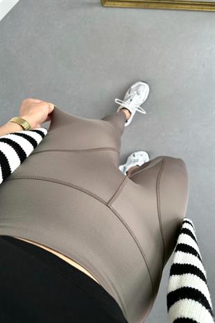 Oysho Haki Dikişli Toparlayıcı Fit Tayt
