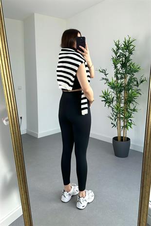 Oysho Siyah Dikişli Toparlayıcı Fit Tayt
