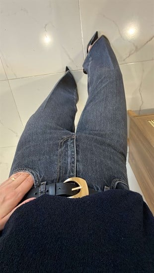 Tehros Antrasit Paça Detaylı Wıde Leg Jean