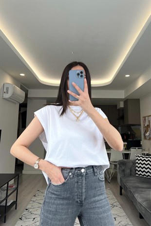 Beyaz Basic Tişört