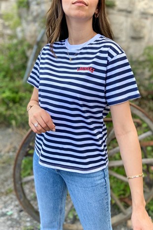 Laci Çizgili Tişört