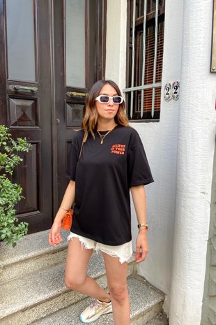 Siyah Oversize Tişört