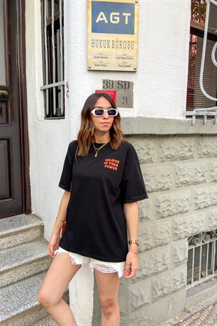 Siyah Oversize Tişört