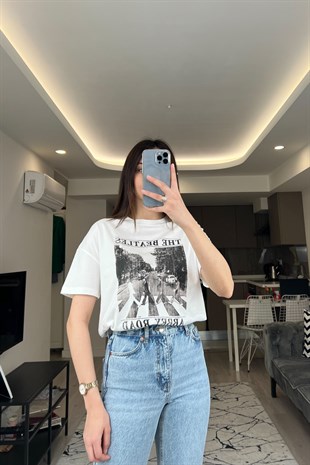 The Beatles Baskılı Tişört