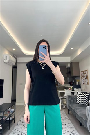 ZR Siyah Vatkalı Tişört