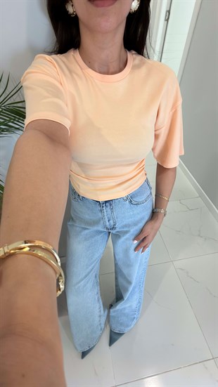 Tods Somon Yarasa Kol Yanları Büzgülü Tişört