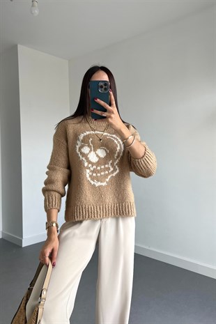 Gesta Sütlü Kahve Bisiklet Yaka Triko