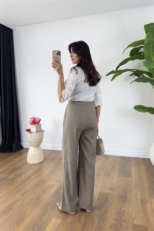 Ulsana Vizon Premium Linen Pantolon