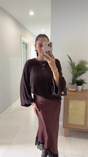 Utsa Acı Kahve Yumuşak Dokulu Triko