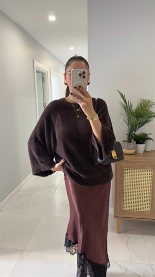 Utsa Acı Kahve Yumuşak Dokulu Triko