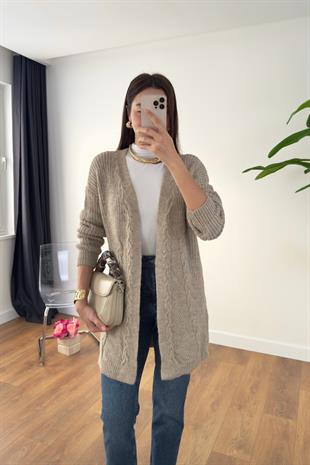 Vilveda Vizon Oversize Triko Hırka