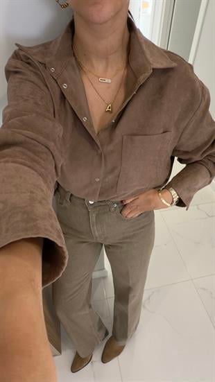 Vosti Vizon Süet Gömlek