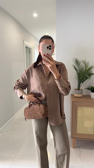 Vosti Vizon Süet Gömlek