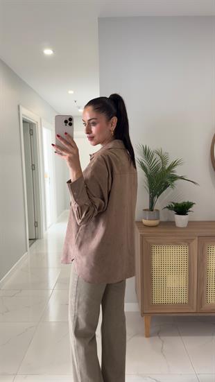 Vosti Vizon Süet Gömlek