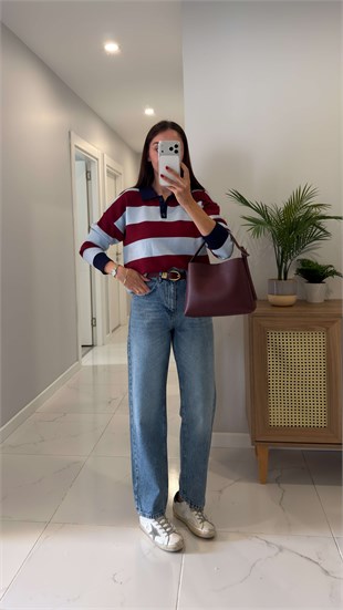 Warle Açık Mavi Mom Jean