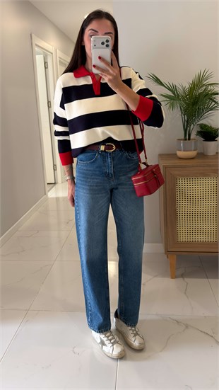 Warle Mavi Mom Jean