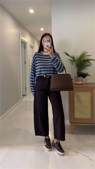 Widoste Acı Kahve Barrel Jean