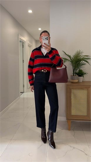 Wogref Dark Blue Yıkama Ütülü Jean