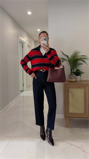 Wogref Dark Blue Yıkama Ütülü Jean