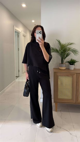 Yallen Siyah Garnili Takım