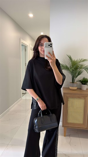 Yallen Siyah Garnili Takım