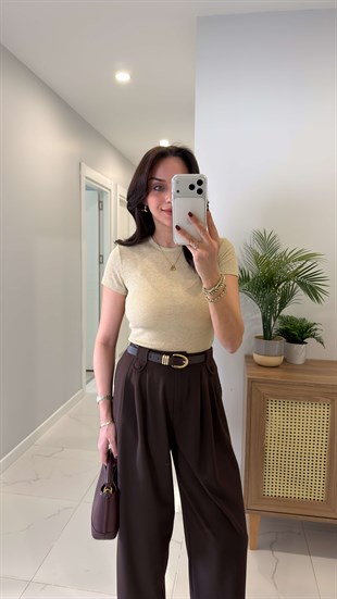 Yussi Bej Fitilli Simli Tişört