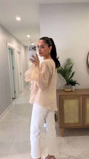 Ziolla Bej Volanlı Bluz