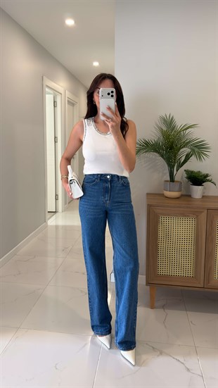 ZR Axis Mavi Straıght Jean