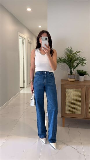 ZR Axis Mavi Straıght Jean