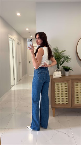 ZR Axis Mavi Straıght Jean