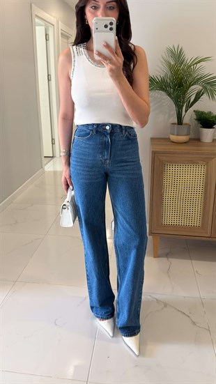 ZR Axis Mavi Straıght Jean