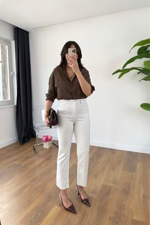 ZR Devin Beyaz Slim Fit Jean