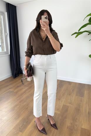 ZR Devin Beyaz Slim Fit Jean