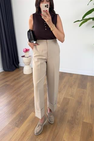 ZR Kenly Taş Paça Detaylı Pantolon