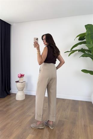 ZR Kenly Taş Paça Detaylı Pantolon